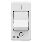 INTERRUT.AUT.MAGN.1P C16 3KA 230V SY/WT - GEWISS GW20433 - GEWISS GW20433 - GEWISS GW20433 product photo