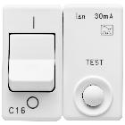 I.D.MAG.1P+N C16 IDN 30MA 230V 3KA SY/WT - GEWISS GW20450 - GEWISS GW20450 - GEWISS GW20450 product photo