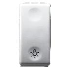 PULSANTE 1P NA 10A LUCE SY/WT - GEWISS GW20513 - GEWISS GW20513 product photo