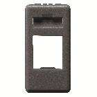 CONTENITORE VUOTO RJ45 C.5 UTP AMP SY/BK - GEWISS GW21270 - GEWISS GW21270 - GEWISS GW21270 product photo