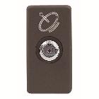 PRESA COASSIALE TV/SAT SCHERMATURA CLASSE A - CONNETTORE F FEMMINA - PASSANTE 10 dB - 1 MODULO - SYSTEM BLACK - GEWISS GW21392 product photo