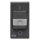 GEWISS - INTERRUTTORE AUTOMATICO MAGNETOTERMICO 230V AC - 1P+N 16A 3KA CURVA C - 1 MODULO - SYSTEM BLANCK - GEWISS GW21436 product photo