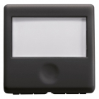 PULSANTE CON TARGA P.NOME 2M ILLUM.SY/BK - GEWISS GW21591 - GEWISS GW21591 product photo