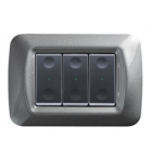 PULSANTIERA 3 CANALI + PLACCA TIT.S/B/T - GEWISS GW21993 - GEWISS GW21993 product photo