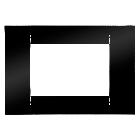 PLACCA VIRNA - IN TECNOPOLIMERO FINITURA LUCIDA - 3 POSTI - NERO TONER - SYSTEM - GEWISS GW22113 product photo