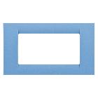 PLACCA 4P AZZURRO CIELO SYSTEM VIRNA - GEWISS GW22164 - GEWISS GW22164 - GEWISS GW22164 product photo