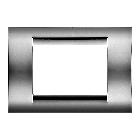 PLACCA 3P CROMO SOFT SYSTEM VIRNA - GEWISS GW22253 - GEWISS GW22253 product photo