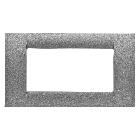 PLACCA 4P TITANIO METALLIZ.SYSTEM VIRNA - GEWISS GW22284 - GEWISS GW22284 - GEWISS GW22284 product photo