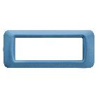 PLACCA 6 POS.AZZURRO CIELO TOP SYSTEM - GEWISS GW22566 - GEWISS GW22566 - GEWISS GW22566 product photo