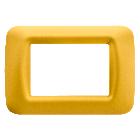 PLACCA 3 POS.GIALLO MAIS TOP SYSTEM - GEWISS GW22583 - GEWISS GW22583 product photo