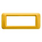PLACCA 6 POS.GIALLO MAIS TOP SYSTEM - GEWISS GW22586 - GEWISS GW22586 - GEWISS GW22586 product photo