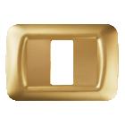 PLACCA 1 POS.ORO ANTICO TOP SYSTEM - GEWISS GW22661 - GEWISS GW22661 - GEWISS GW22661 product photo