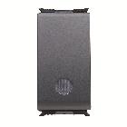 PULSANTE UNIPOLARE 250V ac - NA 16A ILLUMINABILE - SEGNALAZIONE FUNZIONALE - 1 MODULO - PLAYBUS - GEWISS GW30023 product photo