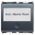 PULSANTE CON TARGA PORTANOME ILLUMINABILE - GEWISS GW30038 product photo