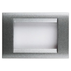 PLACCA 3 POSTI TITANIO METALLIZZATO PLAYBUS - GEWISS GW32013 product photo