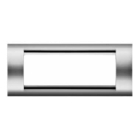 PLACCA 6 POSIZIONI CROMO SOFT PLAYBUS - GEWISS GW32076 product photo