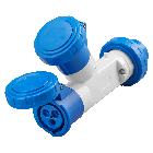 MOLTIPL.ST.2U 2P+T 16A 230V 6H - GEWISS GW64010 product photo