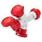 MOLTIPL.ST.3U 3P+N+T 16A 400V 6H - GEWISS GW64028 product photo