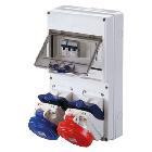 COMBIBLOC ASC 2PR: 2P+T, 3P+T IP44 - GEWISS GW66392 - GEWISS GW66392 - GEWISS GW66392 product photo