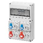 Q-DIN 14 ASD:4PR.BL.OR.SBF IP44 - GEWISS GW68206N - GEWISS GW68206N - GEWISS GW68206N product photo