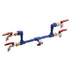 QMC16/63/63X - KIT IDRICO CON RUBINETTI LUCCHETTABILI - 4 RUBINETTI A SFERA - GEWISS GW68794 product photo