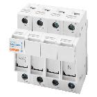 PORTAFUS.SEZ.3P+N 8,5X31,5 400V AC 20A - GEWISS GW96311 - GEWISS GW96311 - GEWISS GW96311 product photo