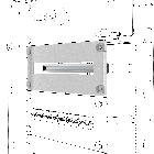 Pannello finistrato - con guida din - qdx - 24 moduli - 600x150mm - GEWISS GWD3301 product photo