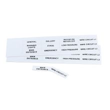 TARGHETTA PVC BIANCO 50X15MM 132PZ - GRAFOPLAST EVO1550W - GRAFOPLAST EVO1550W product photo