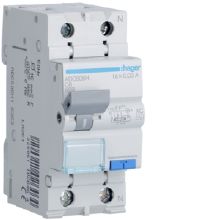 DIFFERENZIALE MAGNETO TERMICO 1PN 30MA AC 6A 4.5KA C 2M - HAGER ADC806H product photo
