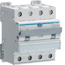 DIFFERENZIALE MAGNETO TERMICO 4P 30MA A-HI 6A 6KA C 4M - HAGER ADH456H - HAGER ADH456H product photo