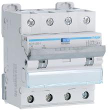 DIFF MAGN 4P 30MA A-HI 16A 6KA C 4M - HAGER ADH466H - HAGER ADH466H - HAGER ADH466H product photo