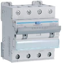 DIFF MAGN 4P 300MA AC 6A 10KA C 4M - HAGER AFQ456H - HAGER AFQ456H - HAGER AFQ456H product photo