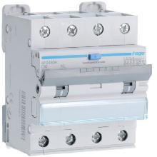DIFF MAGN 4P 300MA AC 10A 10KA C 4M - HAGER AFQ460H - HAGER AFQ460H - HAGER AFQ460H product photo