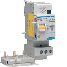 BLOCCO DIFFERENZIALE 3P 30MA <63A A 3M - HAGER BD363N product photo