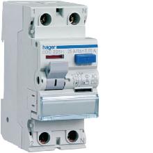 INTERRUTTORE DIFFERENZIALE ACC. 2P 30 MA 25A 2M - HAGER CDC225H product photo