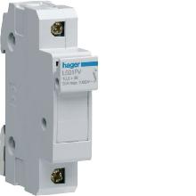 Portafusibile fot10.3x38 1p 1m 1000v dc - HAGER L501PV product photo