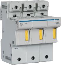 PORTAFUSIBILE NONACC. 14X51 3P 4.5M - HAGER LR603 product photo