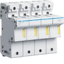 PORTAFUSIB.SEZIONAB.3P+N 50A 14X51 6M - HAGER LR604 - HAGER LR604 - HAGER LR604 product photo