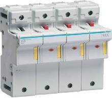 PORTAFUSIBILE ACCESSORIO 22X58 3P+N 8M - HAGER LS704 product photo