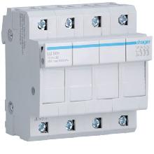 PORTAFUSIBILE UL 10.3X38 3P + N 4M - HAGER LU504 - HAGER LU504 - HAGER LU504 product photo
