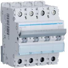 INTERR. AUTOM.4P 10A 6 KA B 4M - HAGER MBA410 product photo