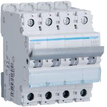 INTERR. AUTOM.4P 32A 6 KA B 4M - HAGER MBA432 - HAGER MBA432 - HAGER MBA432 product photo