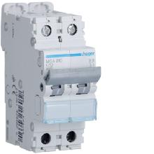 -INTERRUTTORE AUTOMATICO 2P 10A 6 KA C 2M - HAGER MCA210 product photo