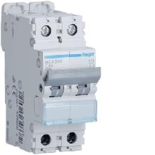 INTERRUTTORE AUTOMATICO 2P 40A 6 KA C 2M - HAGER MCA240 product photo