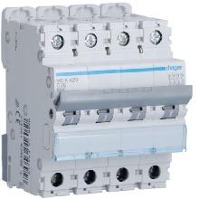 INTERRUTTORE AUTOMATICO 4P 20A 6 KA C 4M - HAGER MCA420 product photo