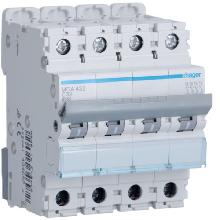 INTERRUTTORE AUTOMATICO 4P 32A 6 KA C 4M - HAGER MCA432 product photo