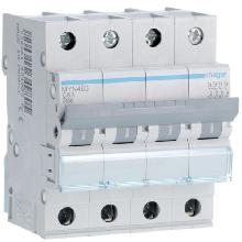 INTERR. AUTOM. 4P 63A 4.5KA C 4M - HAGER MYN463 - HAGER MYN463 - HAGER MYN463 product photo