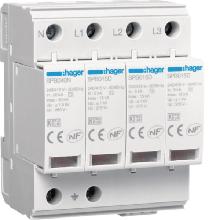 SPD 4P T2 TNS/TT 15KA CON CONTATTO AUX - HAGER SPB415R - HAGER SPB415R product photo