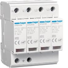 SPD 4P T2 TNS/TT 40KA - HAGER SPB440D - HAGER SPB440D product photo