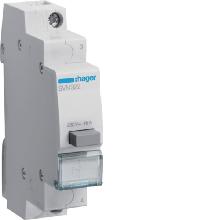 1 PULSANTE NON LUMINOSO A RITENUTA 1NC 1M - HAGER SVN322 product photo